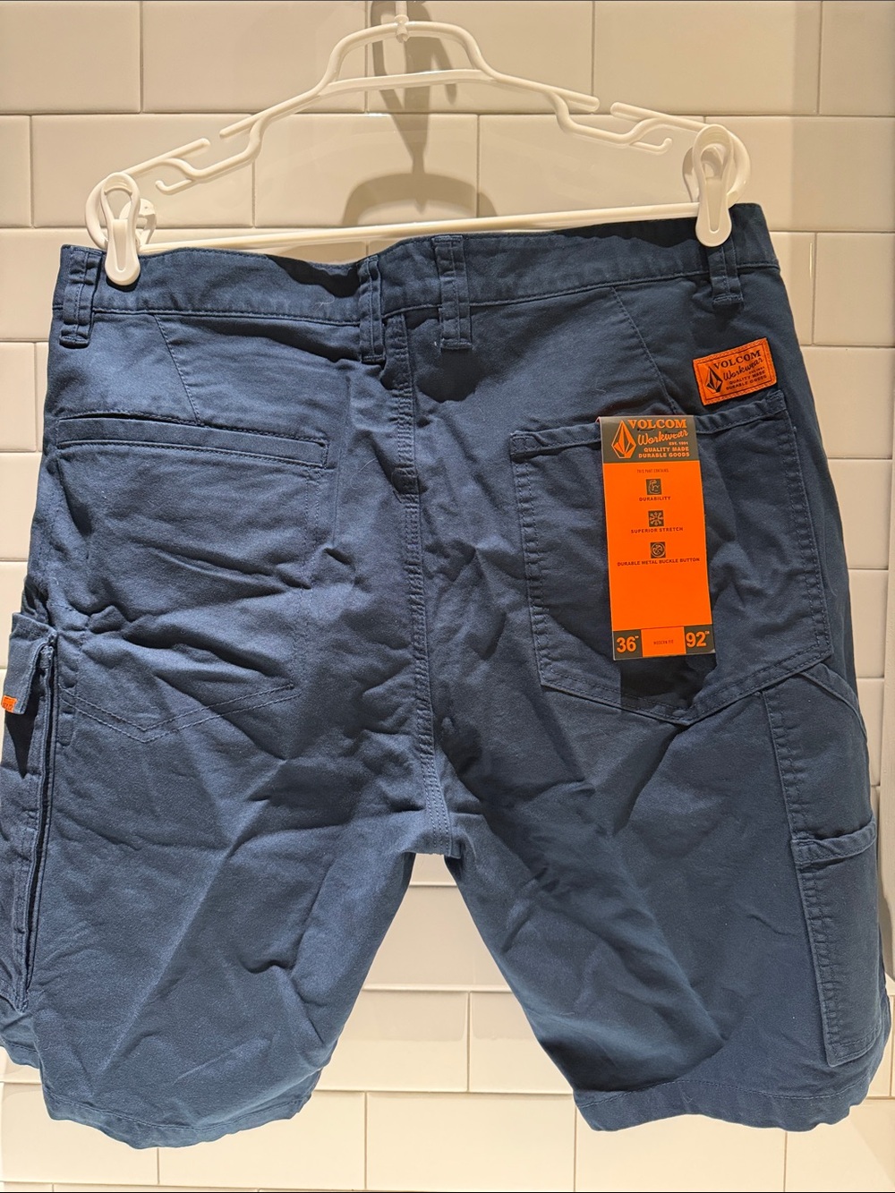 NWT 36 Volcom Men's Caliper Workwear Work Shorts - Picture 2 of 6